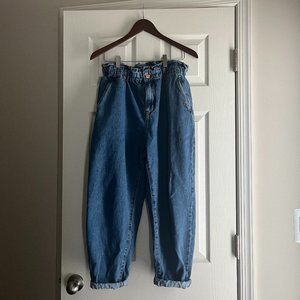 ZARA BAGGY PAPERBAG JEANS